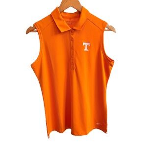 Nike Golf Tennessee Volunteers Dri Fit Sleeveless Polo Shirt Athletic Tank Sz L